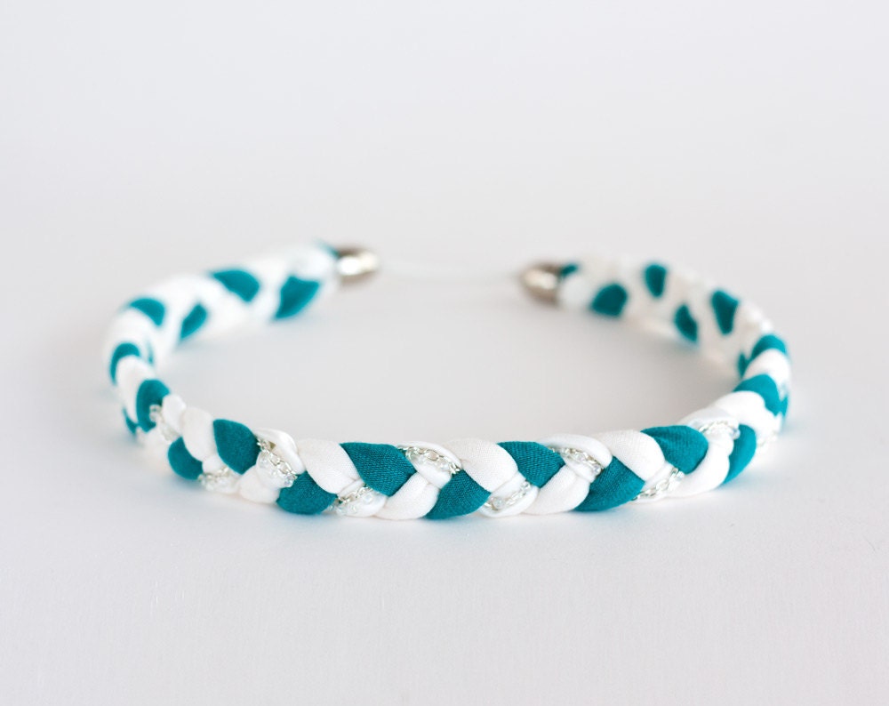 Turquoise Headband, Stretchy Headband, Elastic Headband, Womens Headband, Boho Headband, Hippie Chic, Yoga headband.