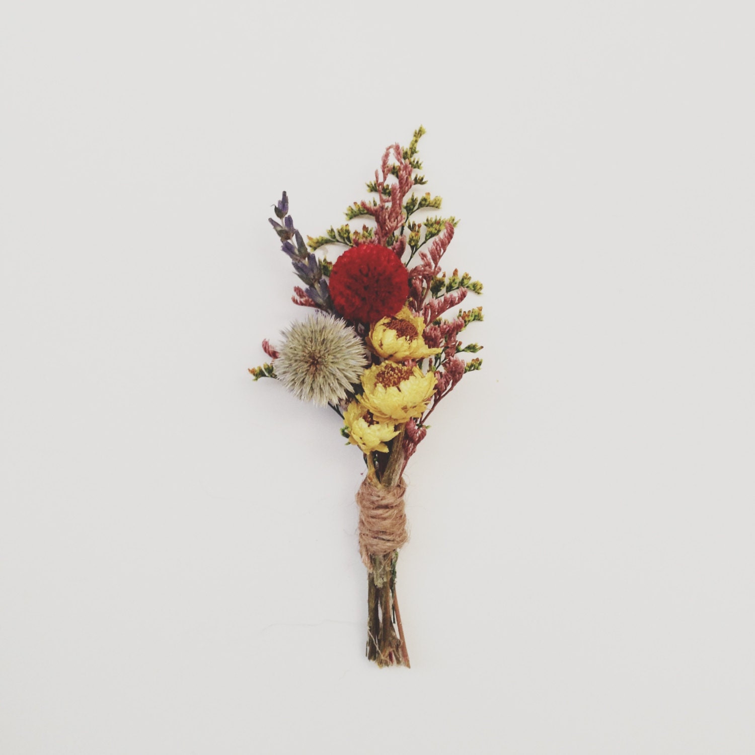 Deep Spring Wildflowers (2)- Boutonniere Pin
