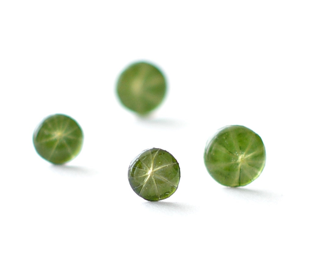 Nasturtium real leaf studs - Choose your size - 1 pair green stud earrings
