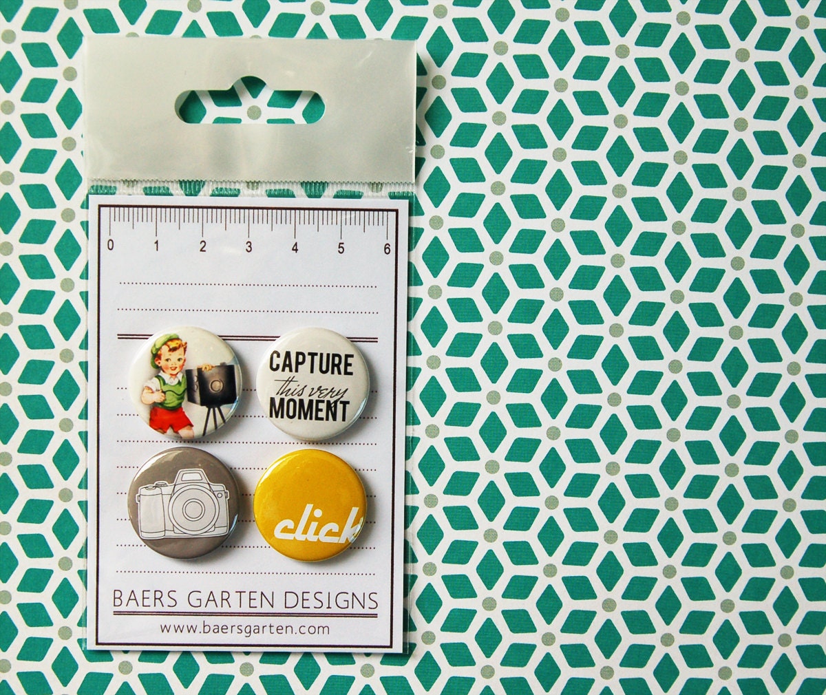 Badges / Adhesive buttons Click Click / Camera / Photograph / Everyday