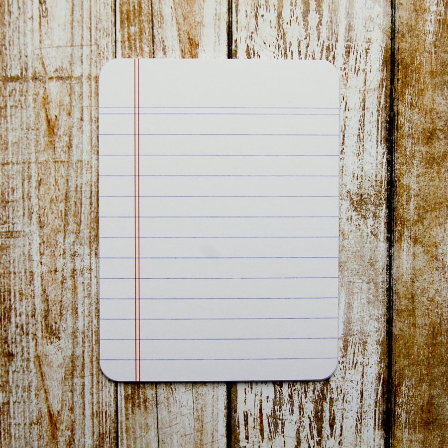 Journaling Cards Notebook Basic Blank - Project Life - Scrapbooking - Ledger