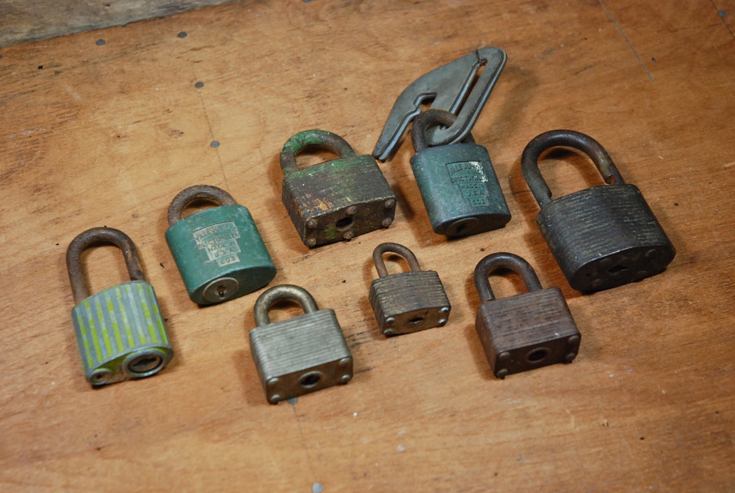 Antique Locks / Set of 8