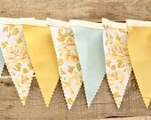 Mellow Yellow - Vintage Bunting Banner - Free Shipping US and Canada
