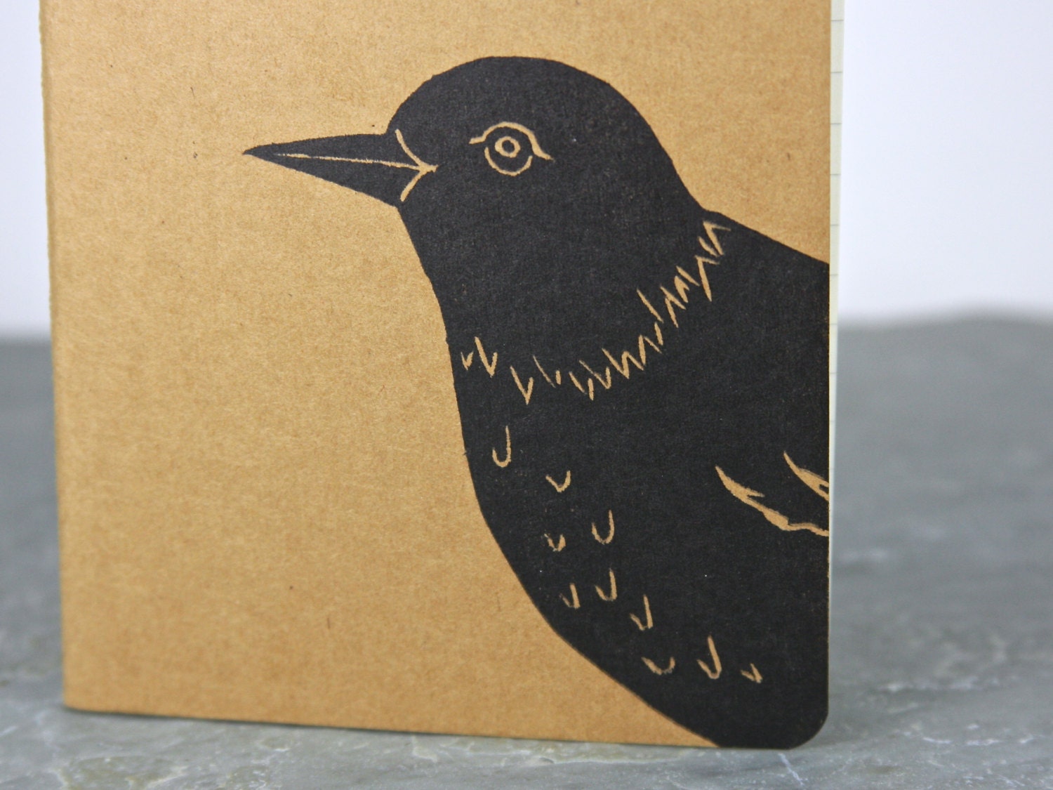Bird of Spring, Moleskine, Travel journal. Small journal with inner pocket. Stationary. Birdwatching Notebook. Put a bird on it.