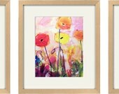 SET of ANY 3 PRINTS 8x10, original painting, abstract art, landscape, wall decor, botanical art, Australian art, botanical print, home decor