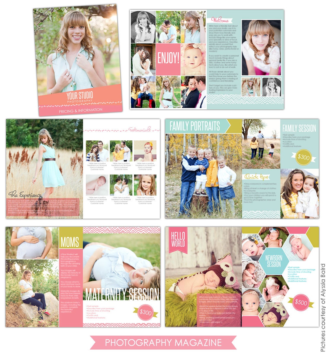 Photography Digital Magazine - INSTANT DOWNLOAD - Modern Studio