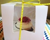 Cupcake Bakery Box With Window - Set of 10