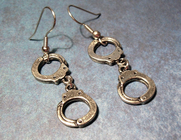 Bad Girls -- Handcuff Earrings