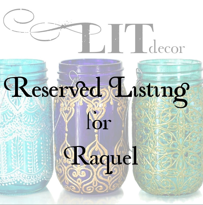 Reserved Listing for Raquel