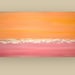 Abstract acrylic Original Painting Titled : Dreamsicle II 24x48x1.5" by Ora Birenbaum