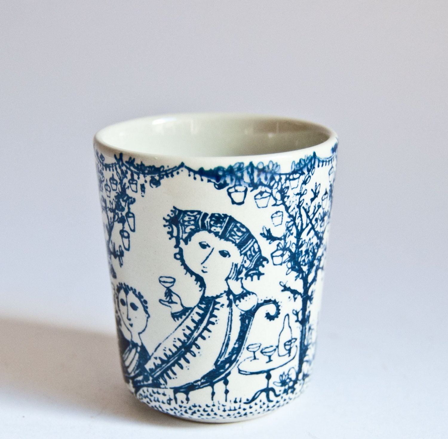 Bjorn Wiinblad // Garden Party Beaker Vase // Nymolle Denmark