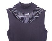 SALE 90s BEADED CAGE High Neck Club Kid Top