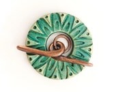 Large Polymer Clay Toggle Clap Pendant