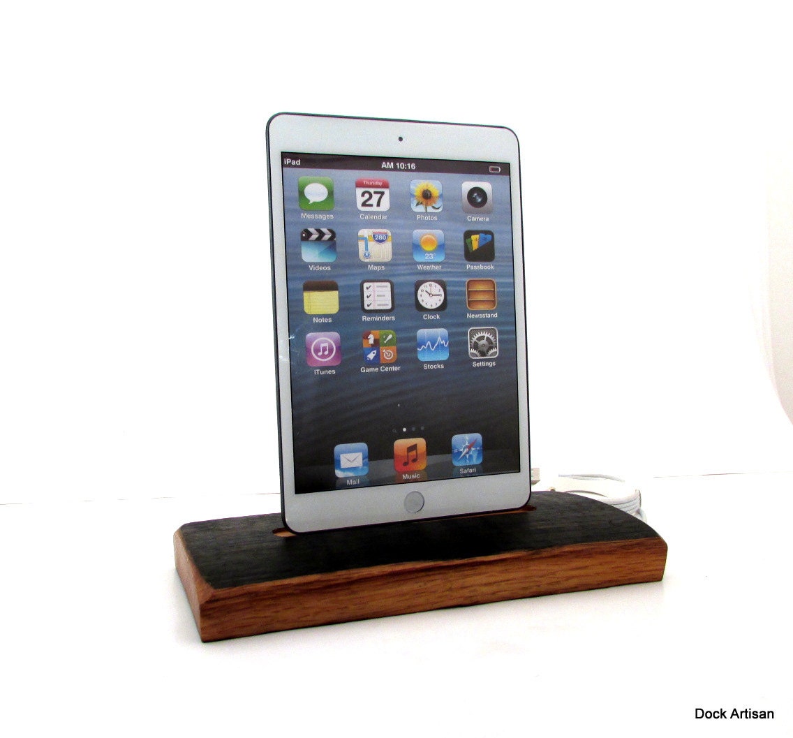 Reclaimed Whiskey Cask Dock for iPad Mini