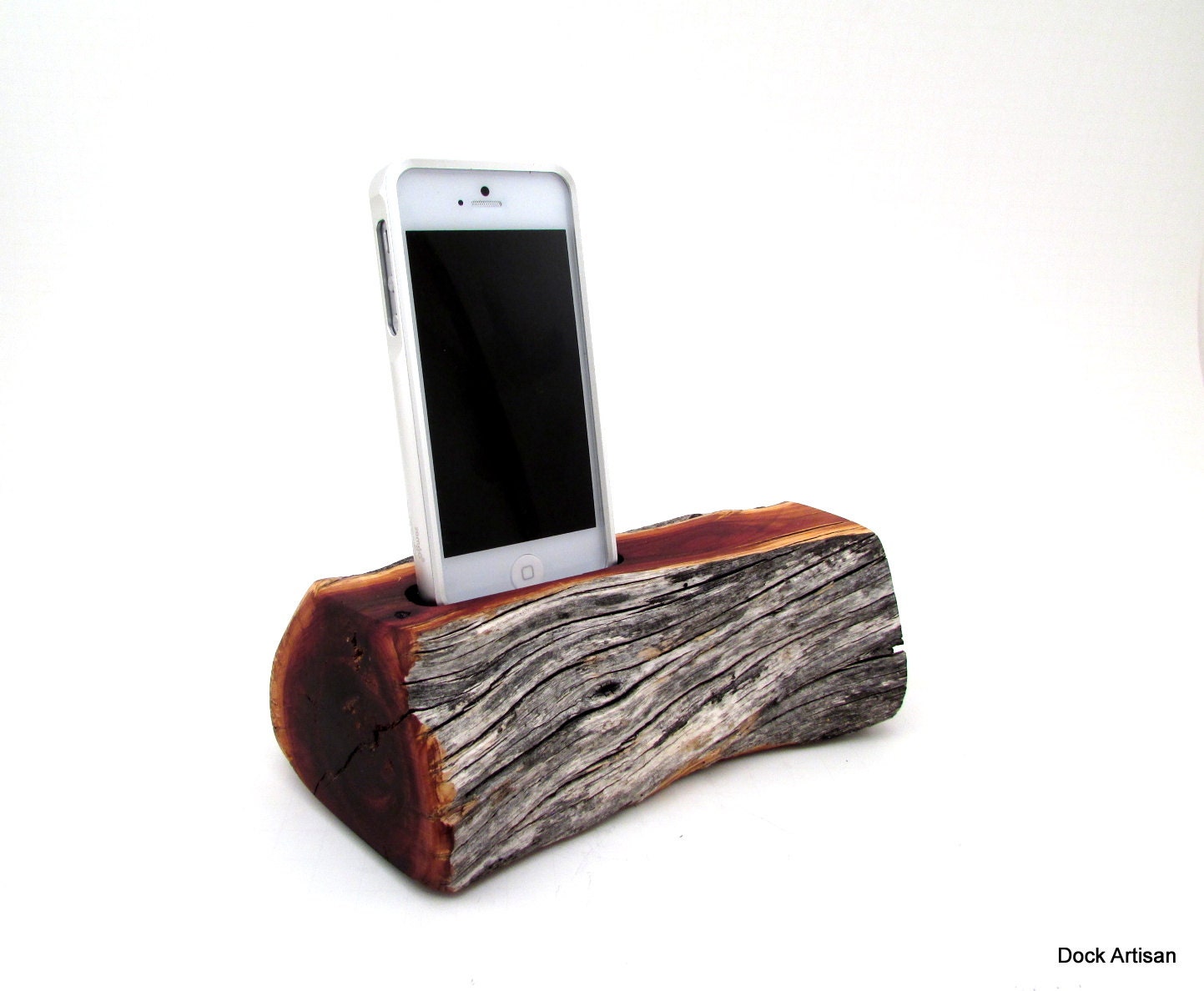 iPhone 5 Dock in Mazanita Wood