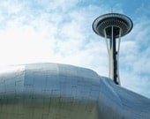 8x10 photo print - Space Needle and Experience Music Project