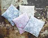 Cornhole Bags - Full Set (8 bags) // Lace Pattern
