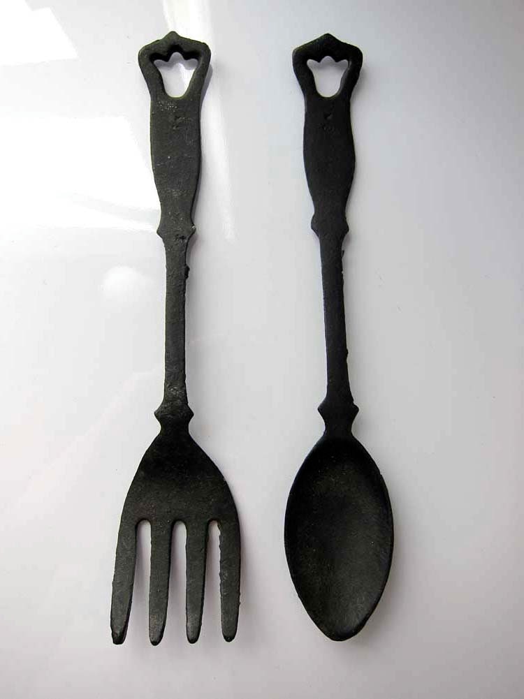 Cast Iron Fork and Spoon