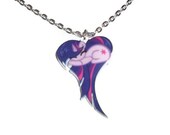 Twilight Sparkle Heart Shape Necklace, MLP Friendship is Magic