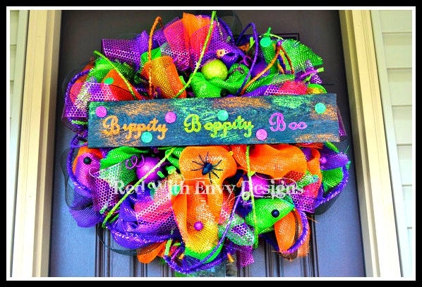Bippity Boppity Boo Halloween Wreath, Halloween Wreath, Halloween, Wreath, Halloween Decoration, Halloween Decor, Spooky, Spooky Wreath
