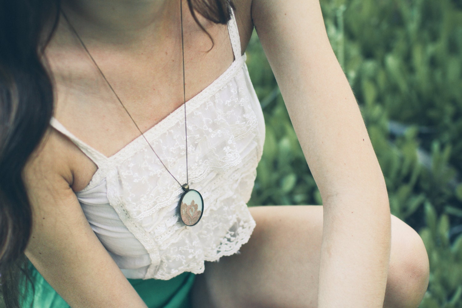 purple & yellow necklace  //  Lacy Tree Collection