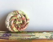 Pink & Green Cotton Fabric Swirl Accessory