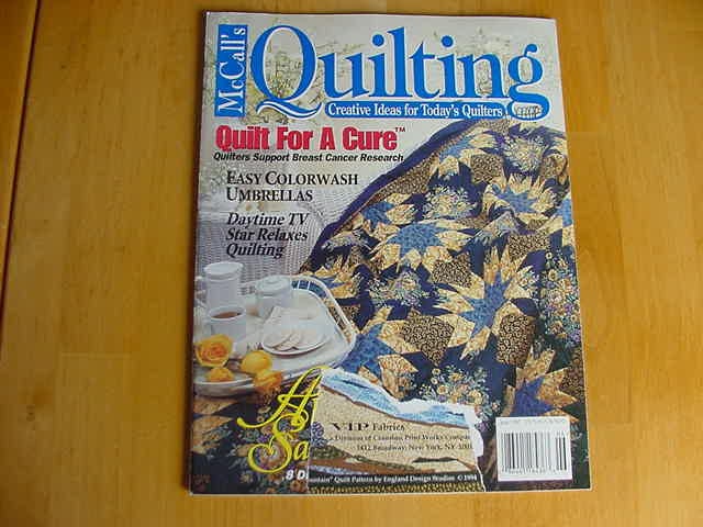 Vintage McCalls Quilting Magazine, June 1997, Vol. 4, No. 3, Quilt, Back Issue