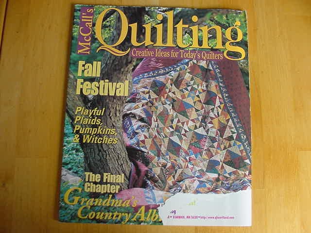 Vintage McCalls Quilting Magazine, October 1998, Vol. 5, No. 5, Quilt, Back Issue