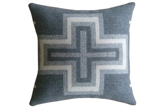 Pillow Cover - Pendleton Wool Fabric - Native Geometric Tribal Southwest Western