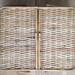 Vintage Picnic Basket, Wicker, Large, Bamboo
