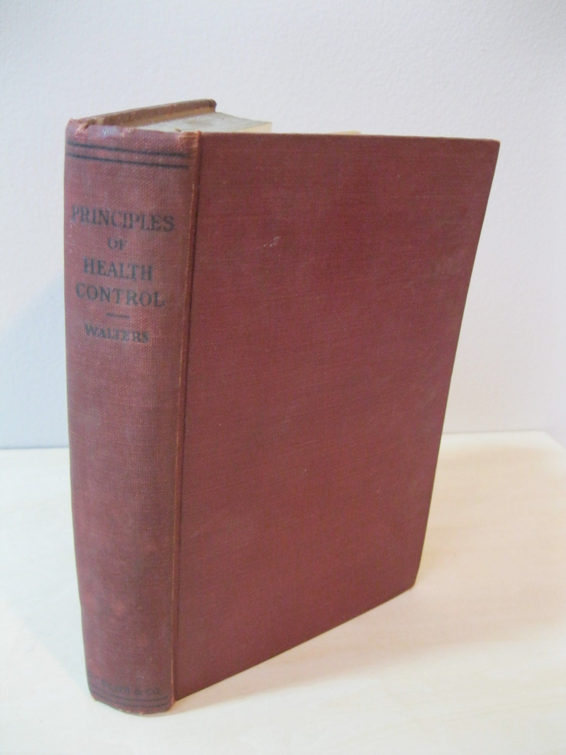 The Principles of Health Control - 1920