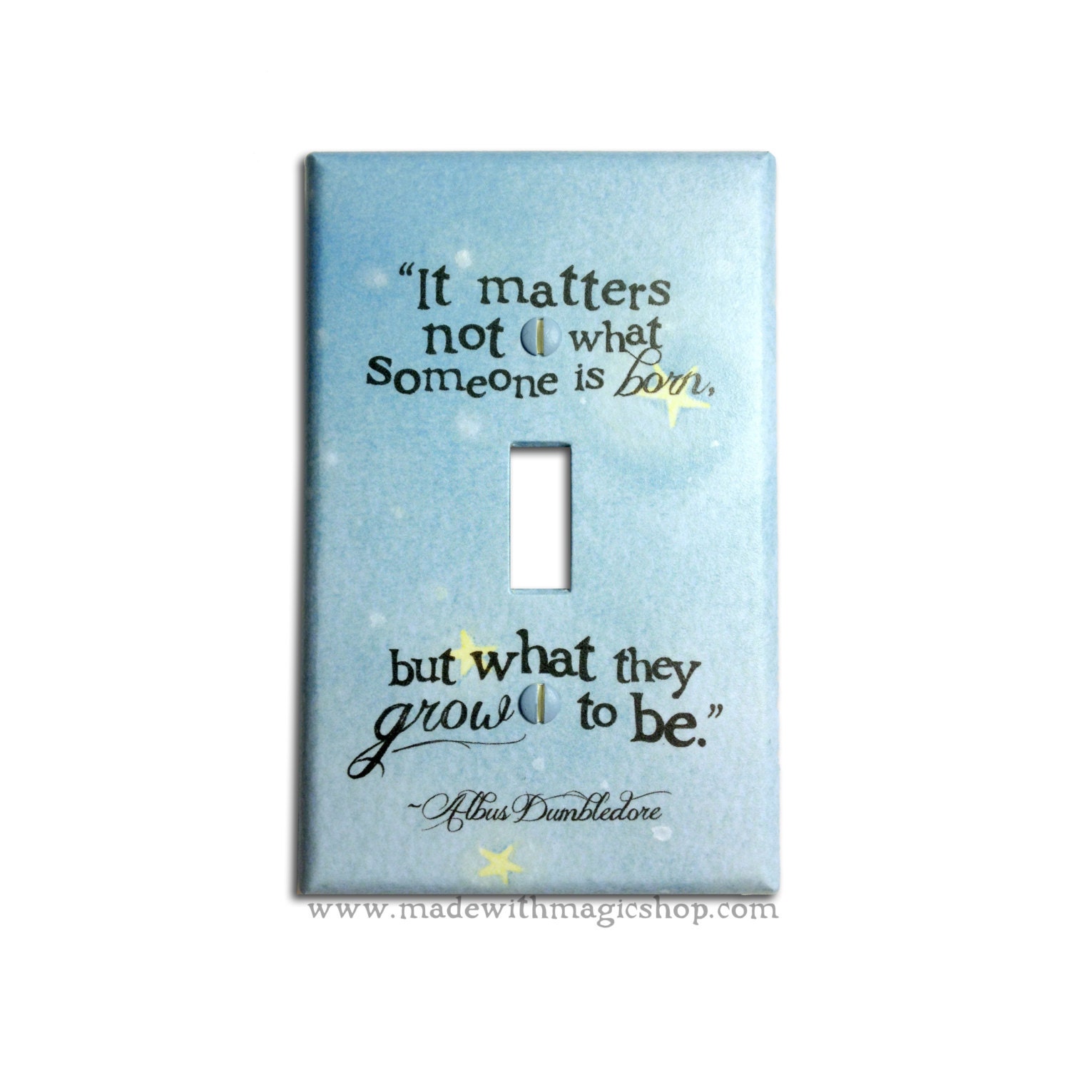 Grow To Be - Wizard Inspired Switch Plate (Updated Design)