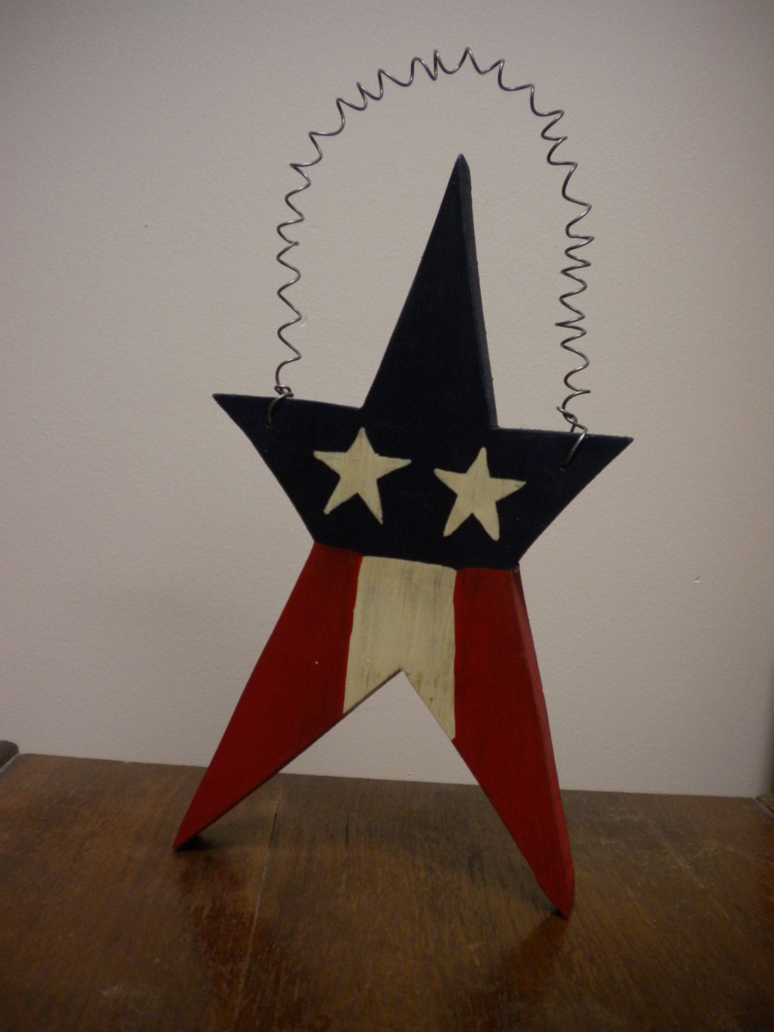 Patriotic Americana Red, White, & Blue Star Hanger