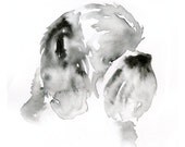 Lhasa Apso Painting - Custom Silhouette 5x7