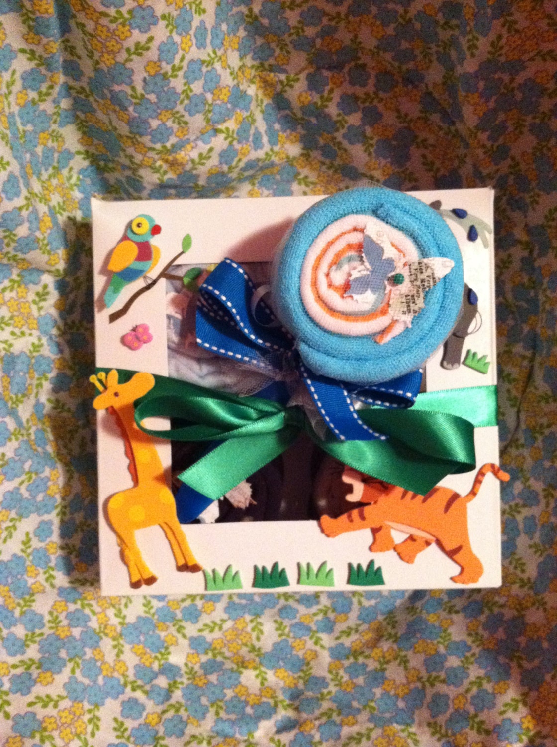 Cupcake Onesie Washcloth Lollipop Baby Shower Gift Unique Gifts