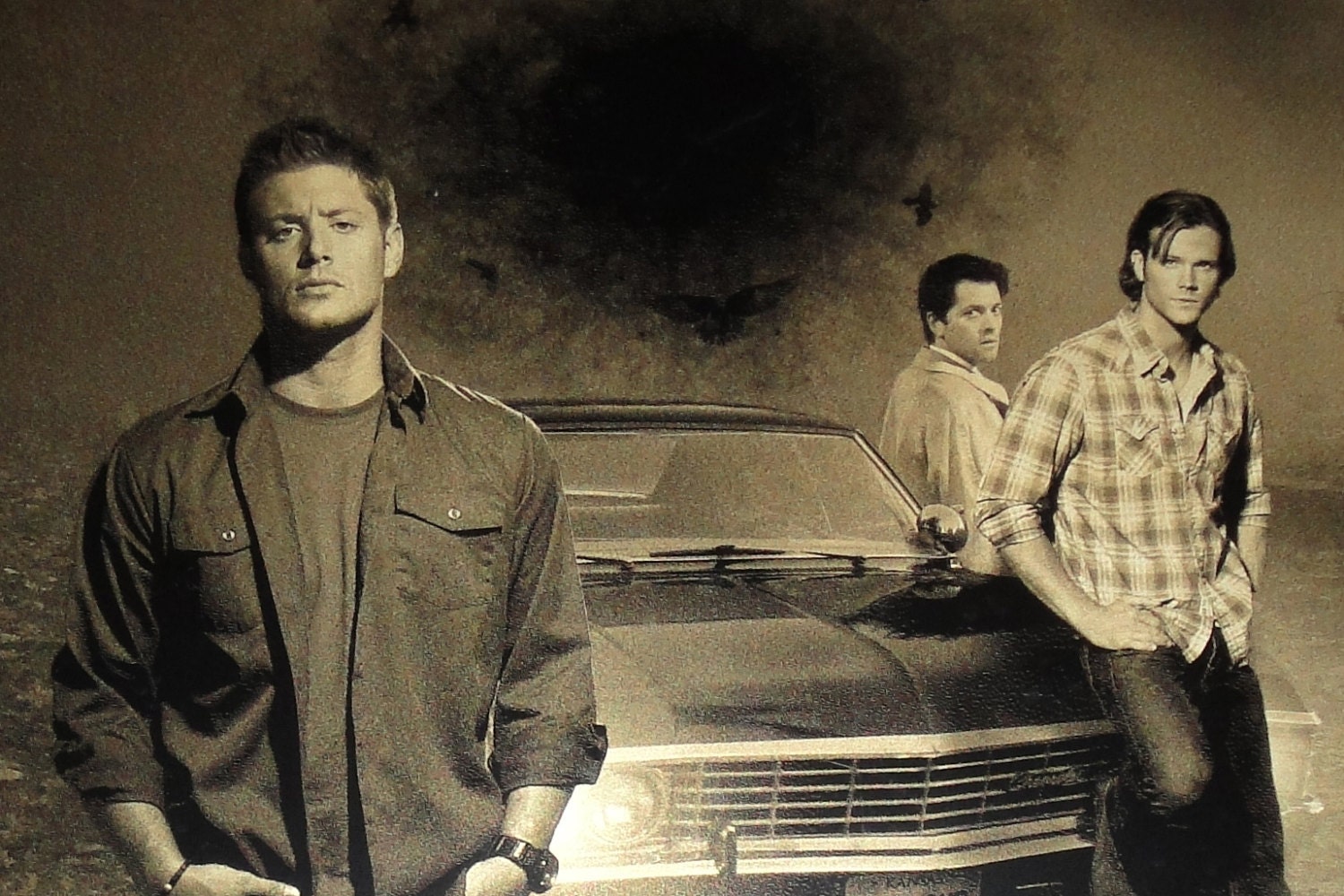 Supernatural Castiel Sam Dean Winchester Mini Geekograph Limited Edition Metal Art