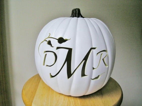 Custom Carved Pumpkin for Weddings and Fall Decorating