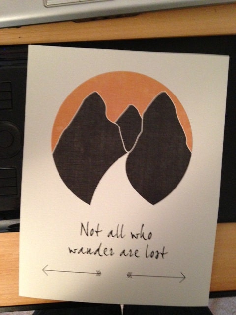 Not all who wander are lost
