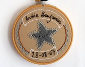 Personalised 4 inch Embroidery Hoop by LokiCoki