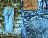 Levis 80s Acid Wash Jeans Mens  31 - 34
