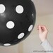 Confetti Balloon Revealer for Gender Reveal Parties - Black Dot