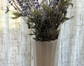 Country Kitchen - Rustic White Vintage Milk Glass Vase