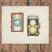 Retro Vintage Camera 8x10 Art Print