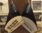 Vintage Vinyl Record Earrings, The Police  A&M Records