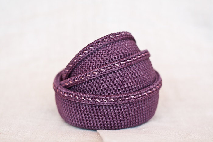 Crochet baskets. Nesting bowls. Storage containers. Organizer. Purple, eggplant. Spring plum. Eco-Friendly. Gift