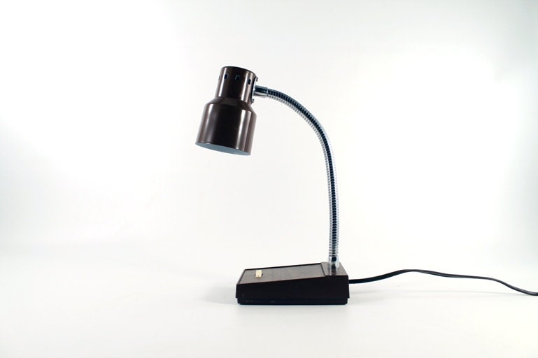 Vintage Brown Flexible Goose Neck Desk Lamp