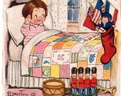 Dolly Dingle Grace Drayton WWI Christmas Illustration - Original 1918