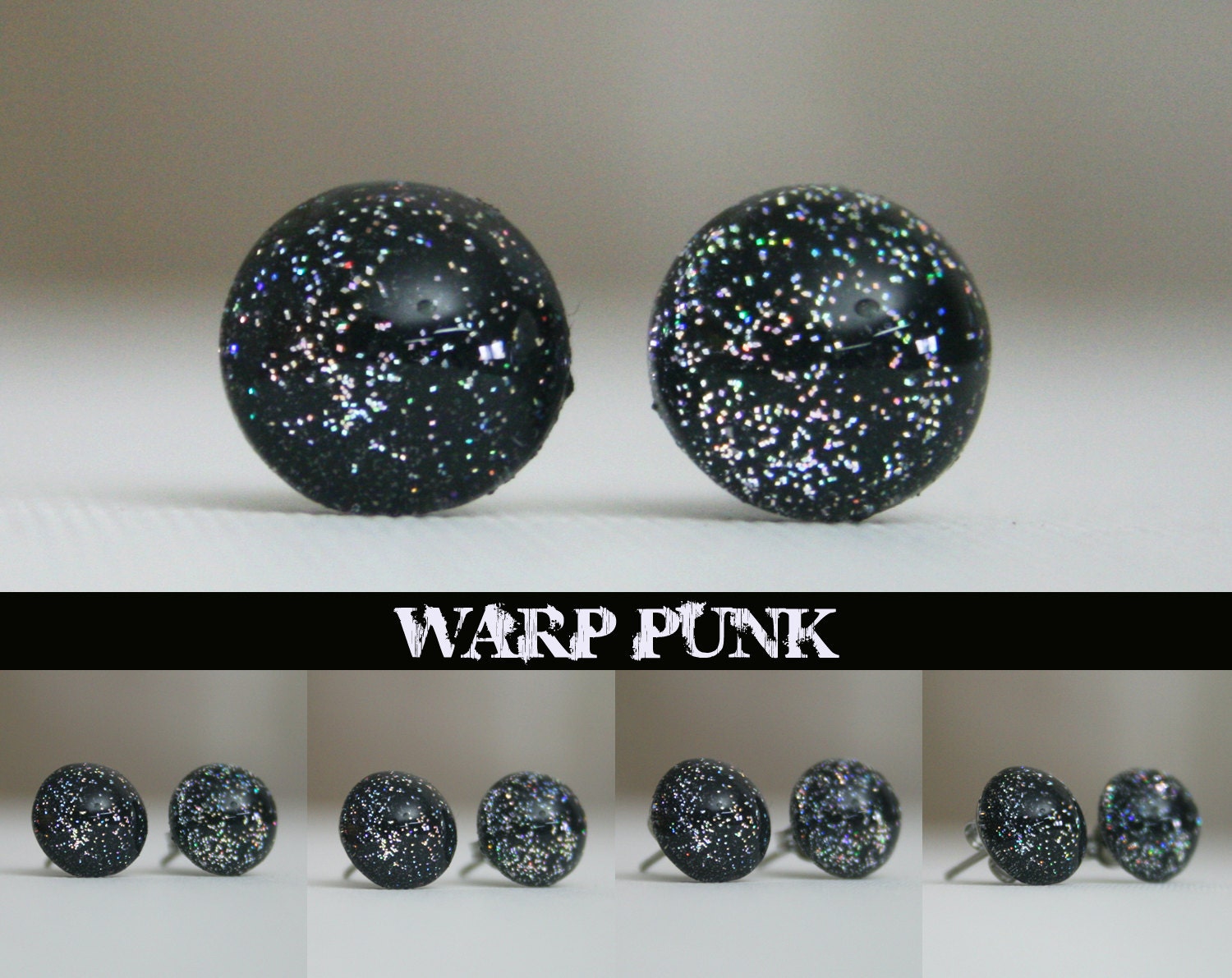 Warp Punk 10mm Color Shifting Earrings