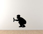 Baseball Catcher Vinyl Wall Decal