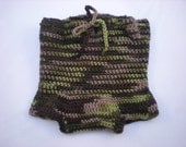 Medium 100% Wool Crochet Diaper Cover